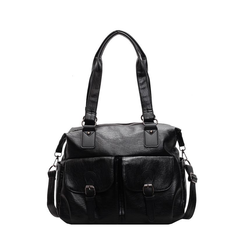 Large capacity bag women's autumn and winter new fashion shoulder handbag casual versatile messenger tote bag