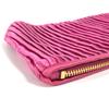 MIUMIU logo Pouch with bag strap Clutch bag Rayon / silk pink