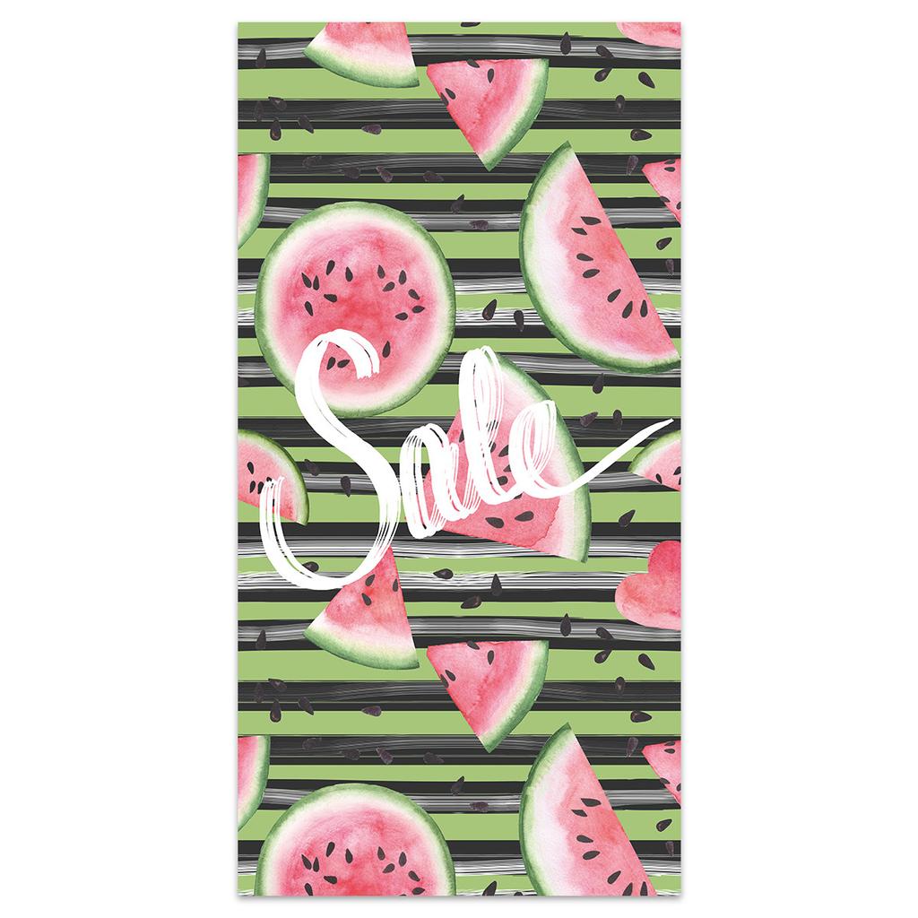 Watermelon striped printed beach towel seaside vacation double-sided velvet quick-drying beach towel absorbent towel