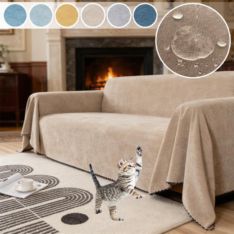 Multipurpose Waterproof Sofa Blanket Solid Color Large Size Anti Scratch Dust Proof Fabric For Couch Chair Living Room Decor