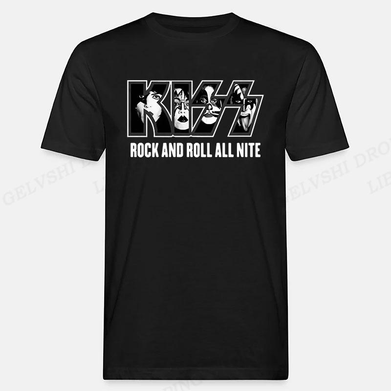 Tričko Kiss Band Unisex Unisex Módní Tričko Bavlněné tričko Dětské Hip Hop Trička Trička Unisex Košile Hombre Tops Rocková kapela