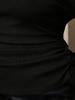 2026 Elegant Plus Size Women's High-Neck Solid Color Long Sleeve Top
