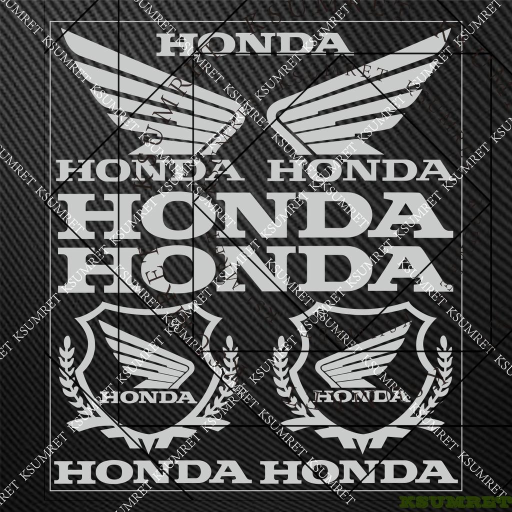 For Honda Stickers Motorcycle Sticker Decal Skateboard Helmet Fuel Tank Tail Box Decals
