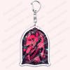 Heiß Populär Anime Cartoon Dämon Figur Schlüsselanhänger für Zubehör Tasche Angel Dust Schlüsselanhänger Ring Schlüsselring Schmuck Fans Freunde Geschenke
