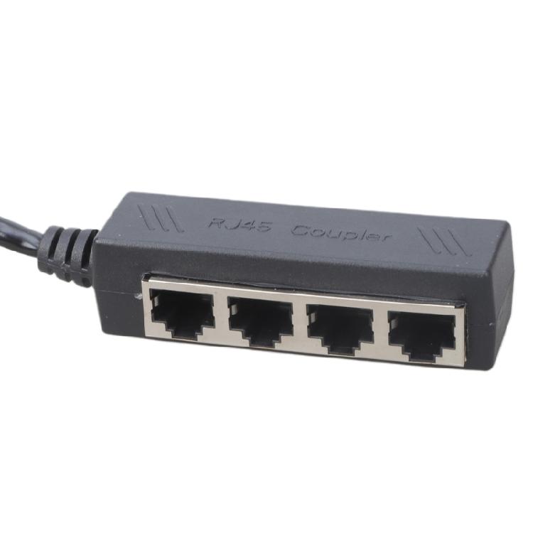 RJ45 Networking Splitter Adapter 4 Port Cable Expansion for Schools and Conference Room Easy to Use
