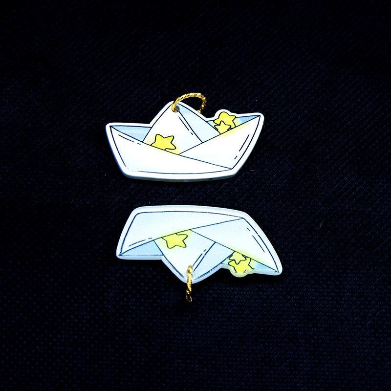 DIY Childhood Dream Origami Keychain: Paper Airplane, Crane, & Boat Pendant