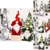 Modern Art Christmas Decor Adorable Snowflake Hat Eye Covering Doll Figure