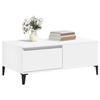 VidaXL Table basse Blanc 90x50x36,5 cm Bois d'ingénierie 821116