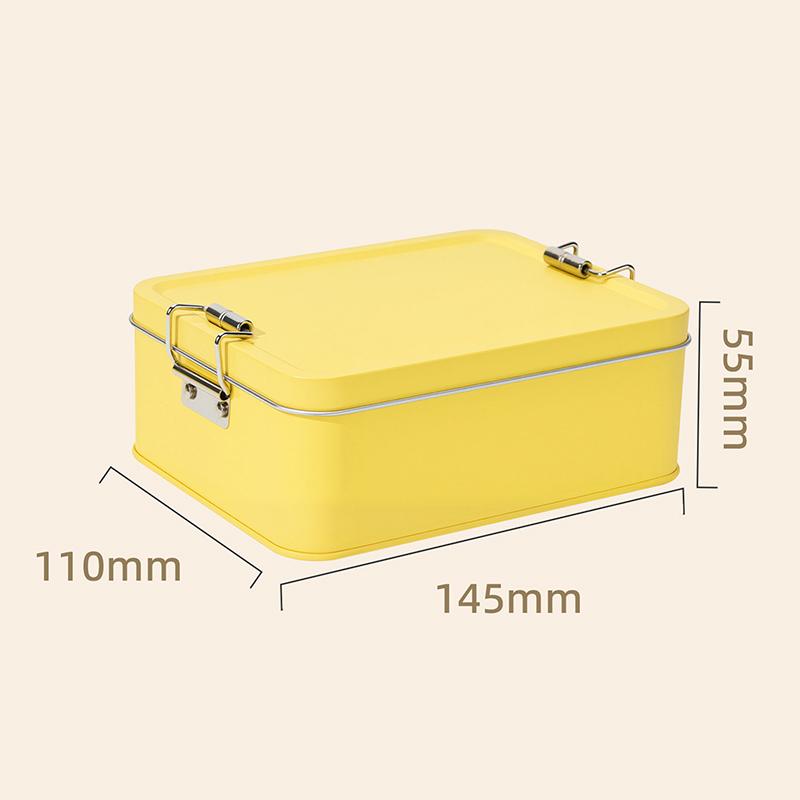 Scatola in banda stagnata per conservare prodotti da forno Chiusura sicura Guarnizione ermetica Contenitore per alimenti per conservare Biscotti Torte Dolci