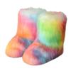 Women Winter Faux Fur Boots Woman Fluffy Plush Warm Snow Boots Luxury Footwear Girls Furry Fur Bottes Fashion Winter Shoe