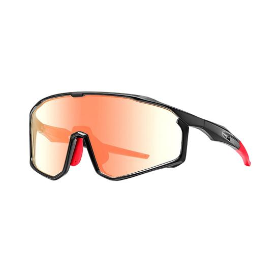 Photochromic Polarized Cycling Glasses, UV Protection Windproof Sports Sunglasses, Lightweight Men Women Safety Eyewear for Mountain Bike Running