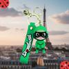 Брелок Леді Баг і Супер-Кіт Карапакс Ніно Лайффа Miraculous LadyBag фігурка іграшка для ключів, рюкзака, сумки 7 см