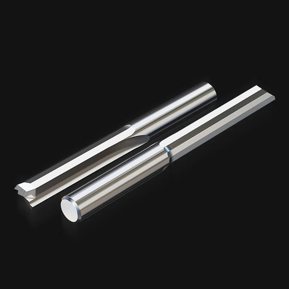 4/6mm Shank 2 Flute End Mill Tungsten Carbide CNC Router Bit Straight Slot Milling Cutter