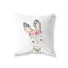 Cute Rabbit Giraffe Animals Children Room Decor Polyester  Cushion Cover Sofa Pillow  Home Decoration Throw Pillowcase