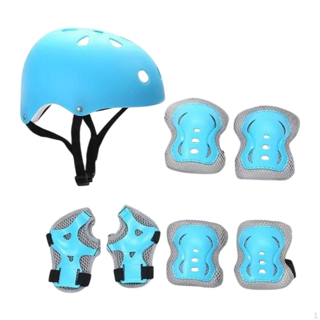 Kids Bike Helmet Set Ventilation for Skateboarding Outdoor Sports Boys Girls