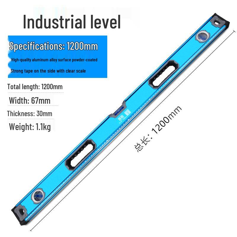 Mini Magnetic Aluminum Bubble Level - High Precision, Solid Anti-Drop Design for Household Use