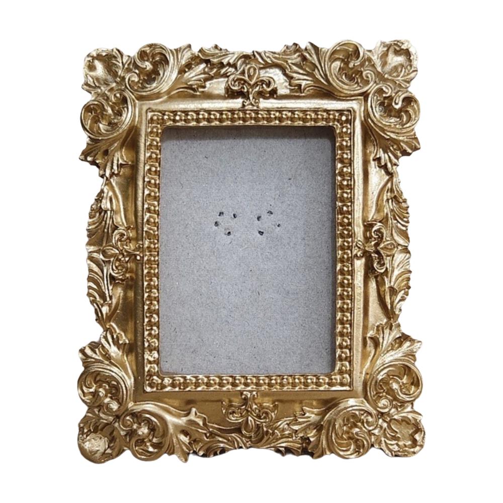 DIY Display Gold Antique Frame Can Be Placed Victorian Photo Frame Floral Photo Frame  Home Decor