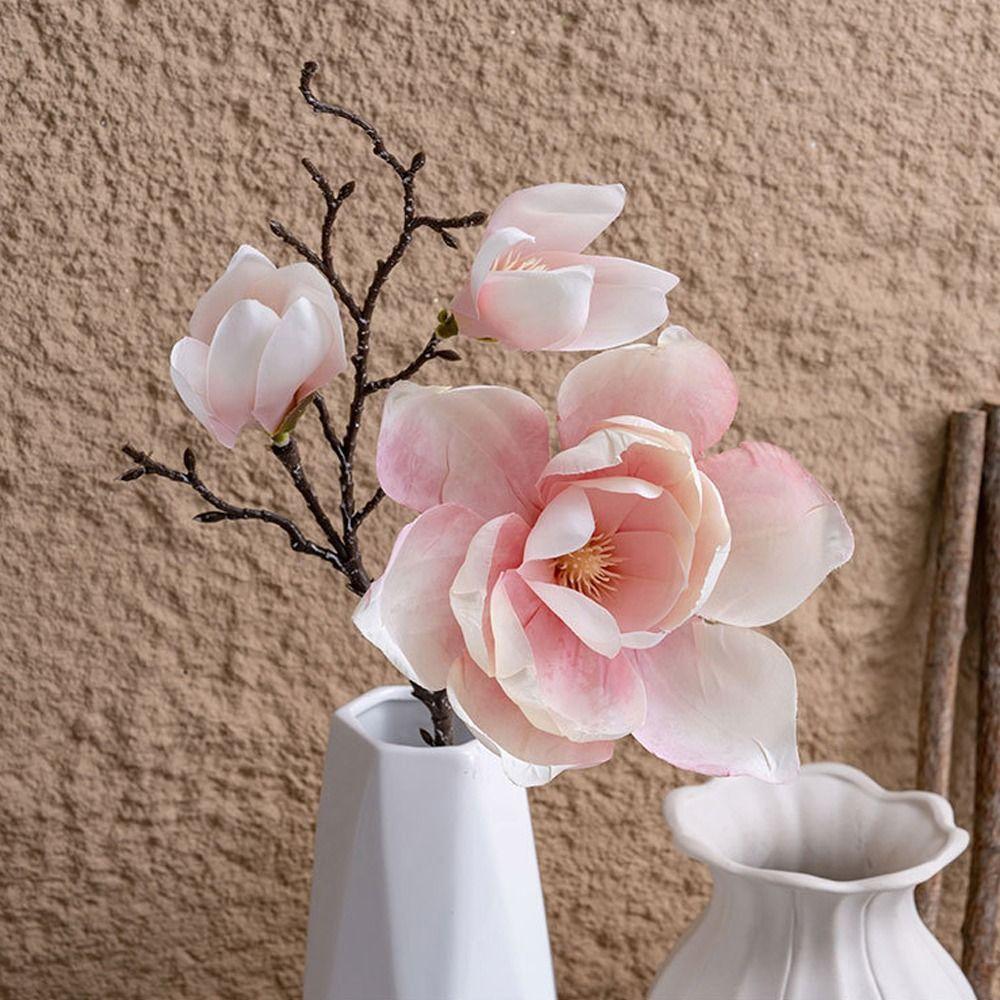 Real Touch Simulation Big Magnolia Luxury Artificial Orchid Flowers  Mother's Day Gift