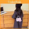 Plush Girl Child Crossbody Bag With Pearl Accents For Daily Kids Outfits