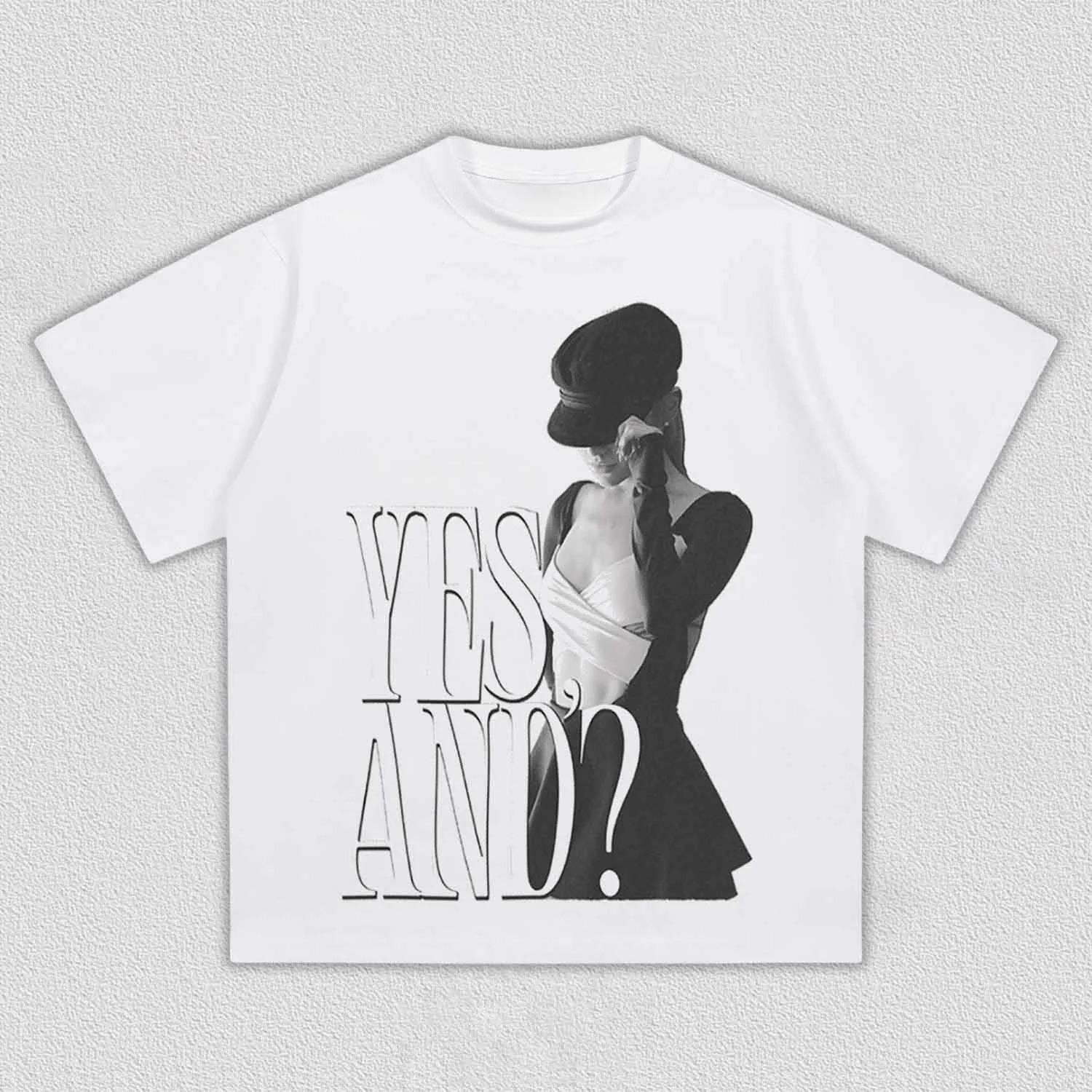 

Ariana Grande Yes and Graphic T Shirt Men Women Retro Pop Music Cotton Short Sleeve Streetwear Tee 5XL різнокольоровий