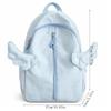 Nylon Angel Wing Backpack Pure Color Waterproof Fabric School Bag Large Capacity Lightweight Travel Backpack for Adults Student
