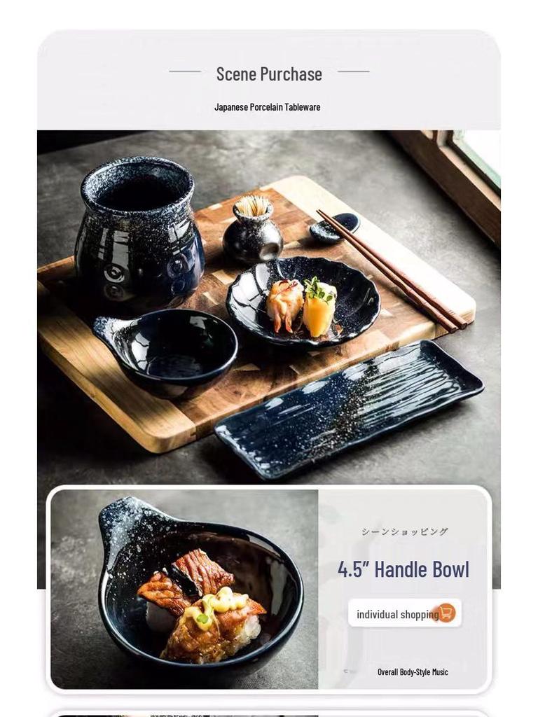Japanese Ceramic Leaf Design Small Dish for Snacks, Sauce, or Sushi