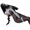 Sexy Nun Uniform Cosplay Adult Costumes Women Lingerie Porno Open Crotch Jumpsuit Black Glove Perspective Tight Onesie Shapewear