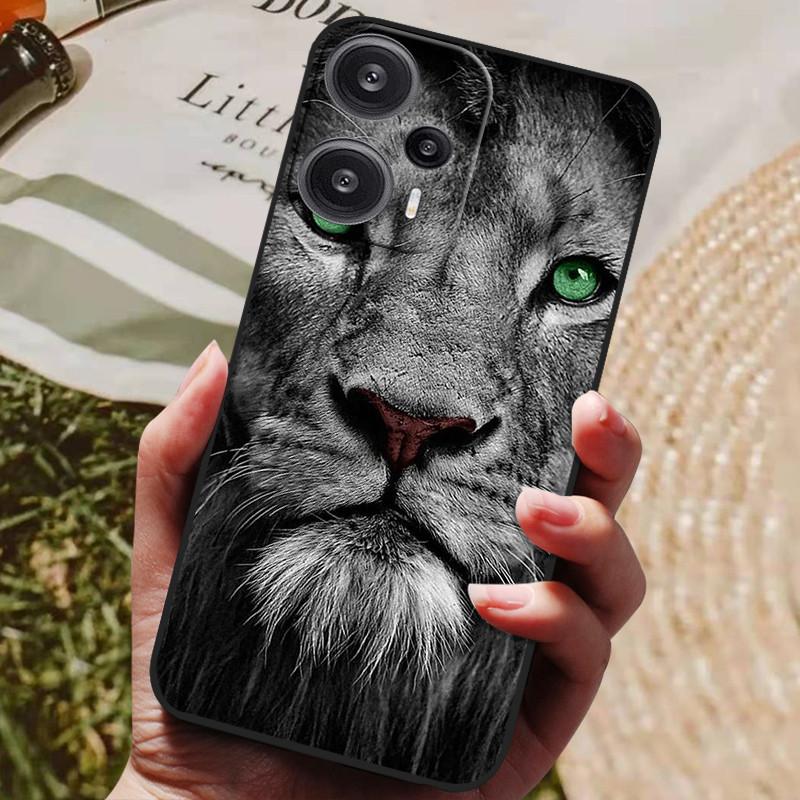 For POCO F5 5G Case 6.67'' Soft TPU Silicone Shockproof Covers for Xiaomi Poco F5 Phone Cases PocoF5 F 5 Wolf Lions Coques