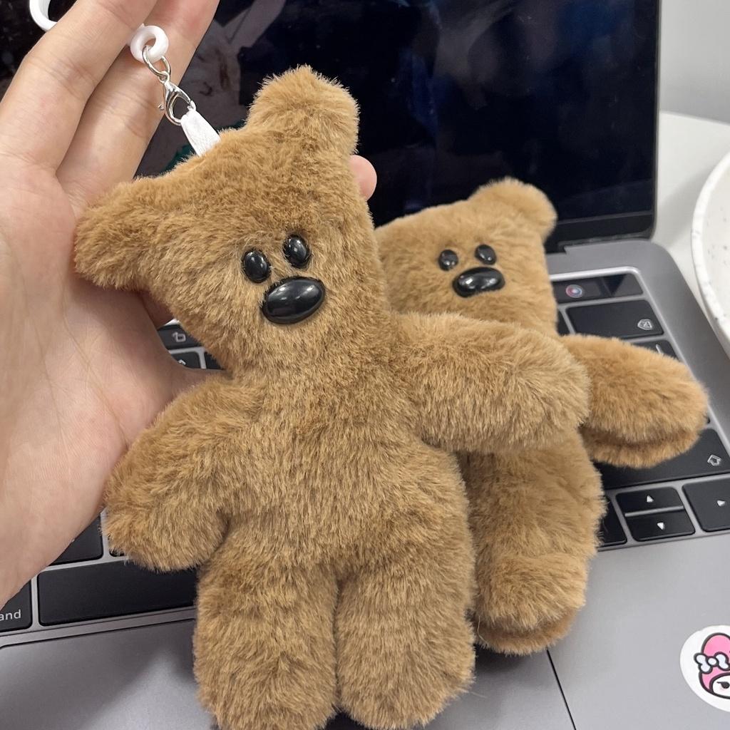 Teddy Bear Cute Plush Pendant Keychain Key Holder Decoration Bag Gifts Charm