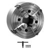 VEVOR 4-Jaw Lathe Chuck, 10 In (250 Mm), Lathe Chuck, 0.6-9.84 In (15-250 Mm) Clamping Range with T-key Fixing Screws Reversible Jaws