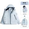 Mens Womens 3-in-1 Waterproof Windproof Outdoor Jacket With Removable Fleece Liner Hiking Camping Travel