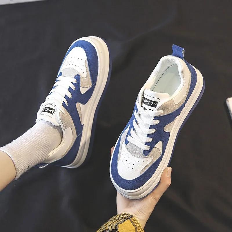 Femmes Chaussures Printemps Nouveau Blanc Chaussures De Mode Respirant Décontracté Chaussures De Sport Dames Antidérapant Plat Chaussures De Course Zapatos De Mujer