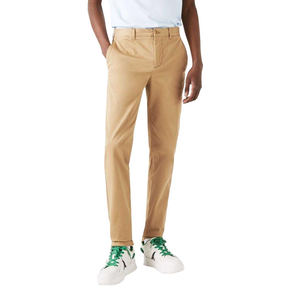 Lacoste Calças Chino Slim Stretch de Algodão Masculinas