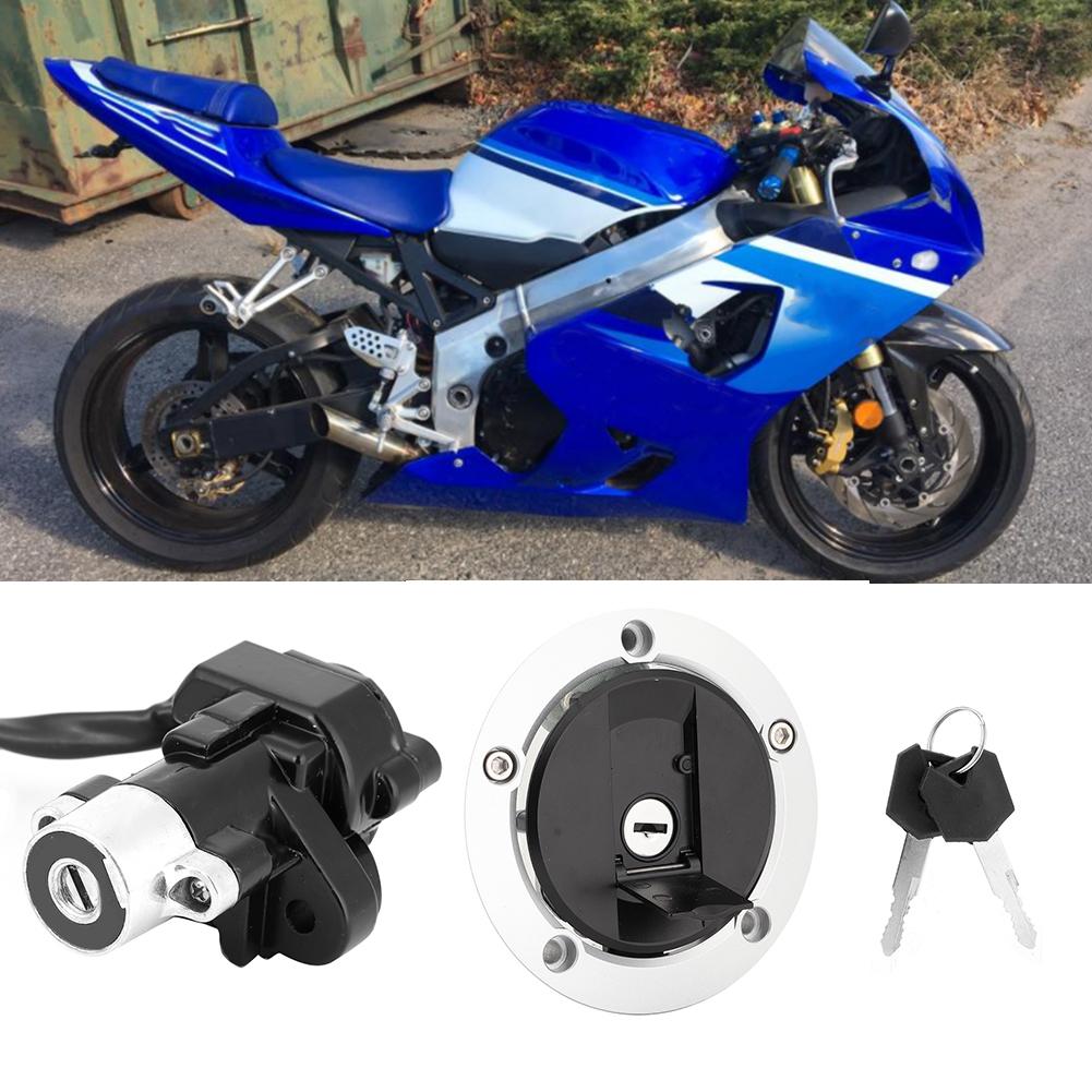 Ignition Switch Seat Lock Keys Fuel Gas Cap Kit Fits for Suzuki GSXR600 750