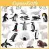 Polar Animal Pvc Model Set With Static Wildlife Figures For Educational Displays