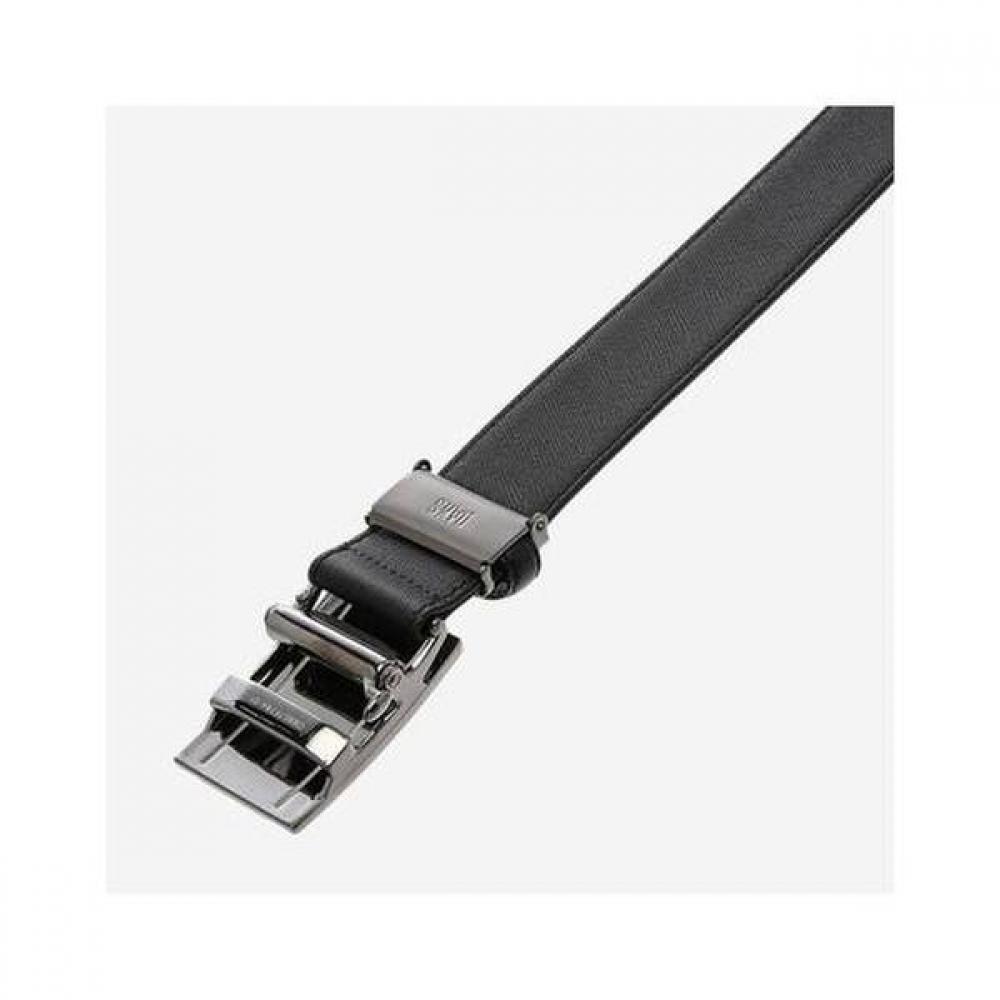 Daks Black Check Contrast Buckle Leather Automatic Belt Dbbe9e784