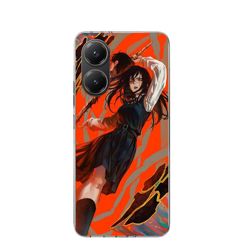 

C-Chainsaw Mans Yoru War Devil Phone Case For Xiaomi Poco X3 X5 X6 X7 X4 Nfc F7 Ultra F6 F5 Pro F4 Gt F3 M6 M5S M4 M3 Art Cover Xiaomi Poco F7 Pro