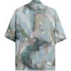 Zara Loose American Style Printed Casual Short Sleeve Shirt Men shirts Multicolor 2548302-330
