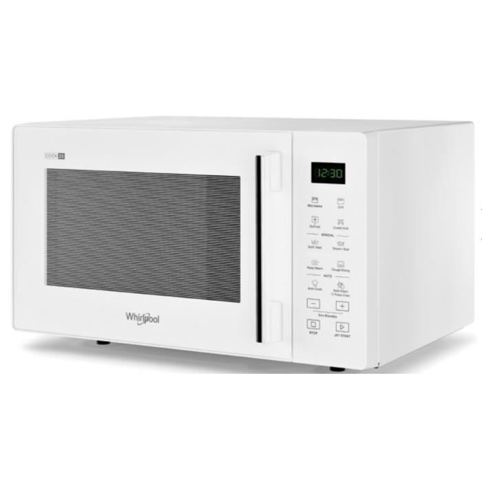 Four micro-ondes WHIRLPOOL MWP 254 W - Blanc - 950W - 24 à 29L - Contrôle électronique - Gril