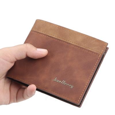 Módní pánská krátká peněženka Vintage Card Holder Obchodní peněženka z umělé kůže