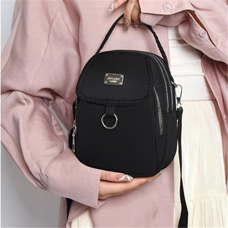 Chic Mini Shoulder Bag, Lightweight Nyl Crossbody Bags with Adjustable Strap, Stylish Multiple Pockets Phe Wallet for Daily