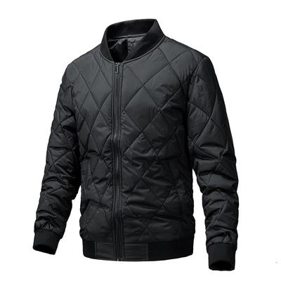 Baumwolljacke Winter Herren Koreanische Version des Stehkragens Reißverschluss Plus Baumwolljacke Mode Freizeitjacke Herren