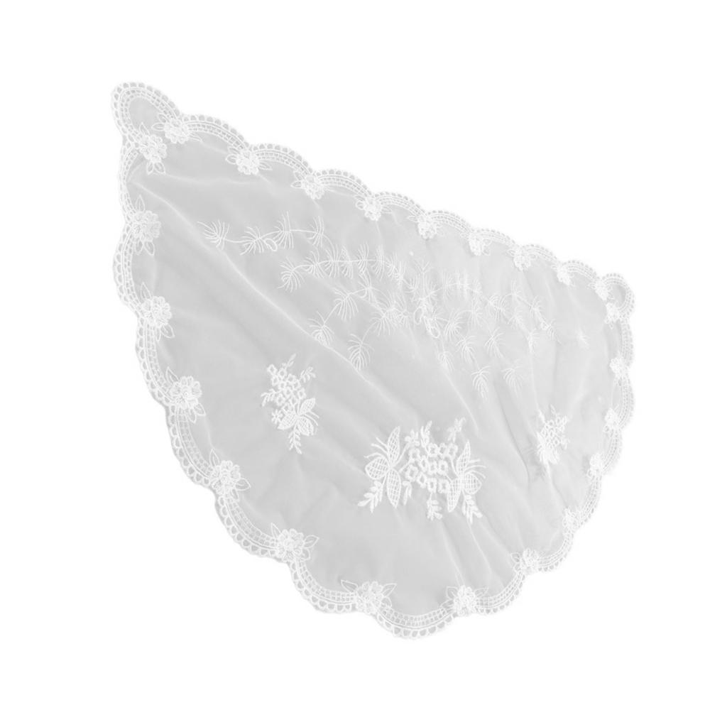 Vintage Embroidery Flower Veil Latin Mass Veil Head Covering Bridal Veil Church Veil Head Covering for Formal Event