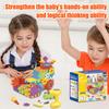 Electric DIY Educational Building Block, Mechanical Gear Linkage, Children's Educational Puzzle, Building Block Toy