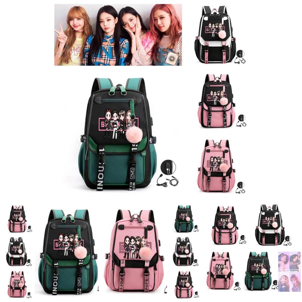 Stilvoller Urbaner Minimalistischer Sternenhimmel Rucksack Koreanische Girlgroup Park Chaeyoung Lisa Kim Jisoo Gleicher Stil Oxford-Stoff