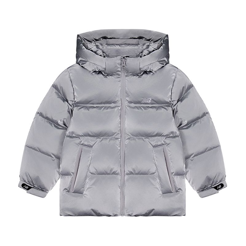 New Balance Kids Down Jackets Hooded Non Detachable Thickened Hooded 7PF4E203-SIL 110