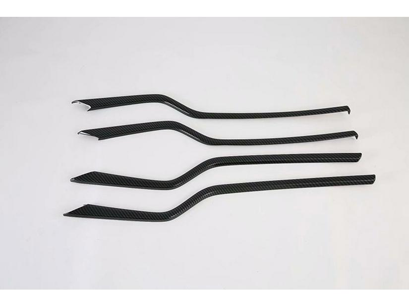 2019 MODEL-S Black Titanium Carbon Fiber Interior Door Trim