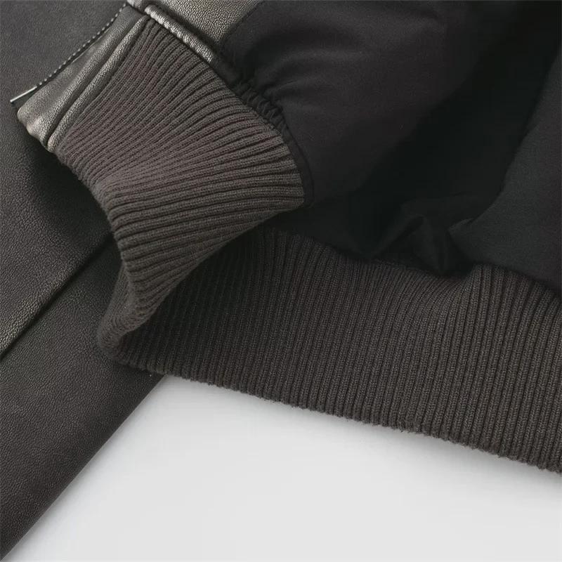 2023 Women's Imitation Leather Pilot Jacket - Spring/Autumn Motorcycle Cardigan