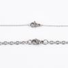 Width 1.21.522.53Mm Stainless Steel Rolo Chain Cross Necklaces For Women Men Accessories Simple Jewelry On The Neck Necklace