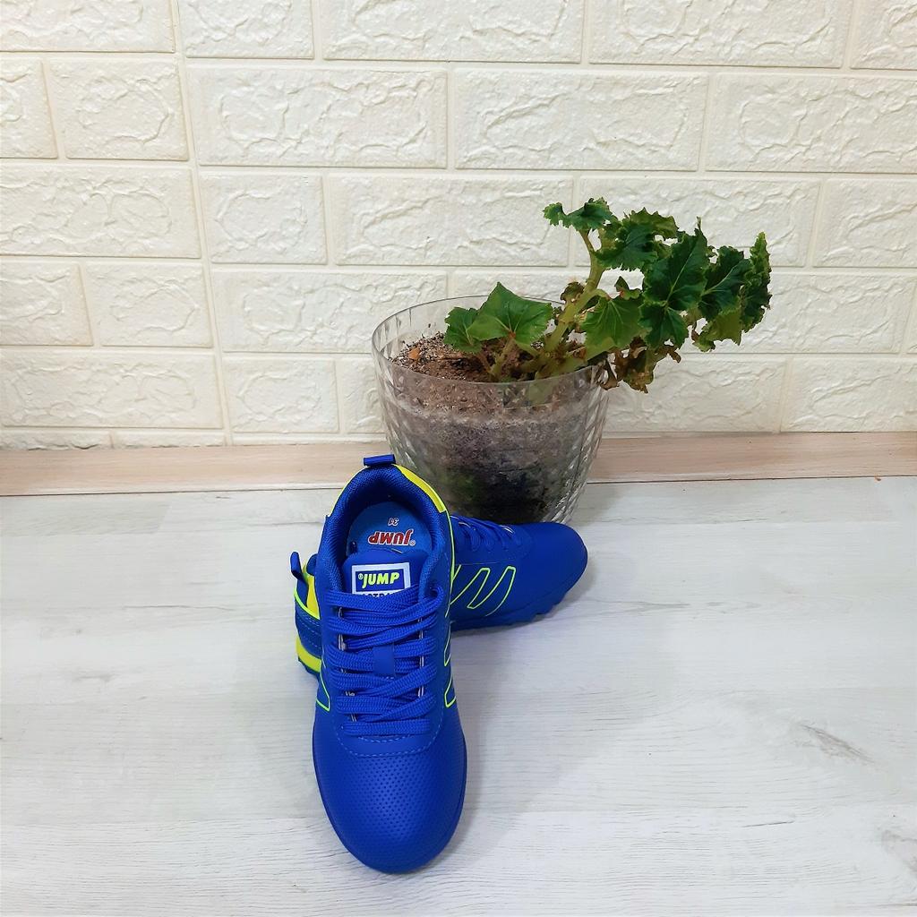 Jump 29143 Saks Blue-Yellow Boys Astroturf Football Shoes